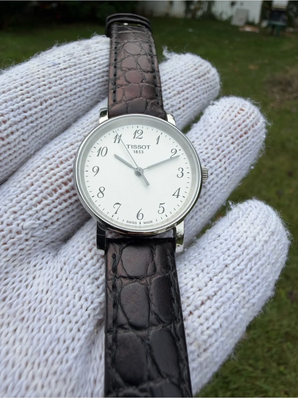 Tissot Everytime Small 30mm Watch T109210A White Dial Arabic Leather Sapphire